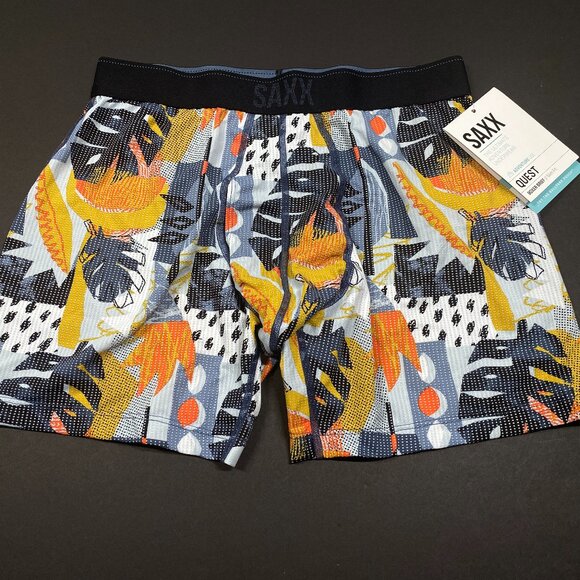 NWT - Saxx Slim Fit Quest Boxer Brief - Tropical - Size Small - Picture 2 of 4